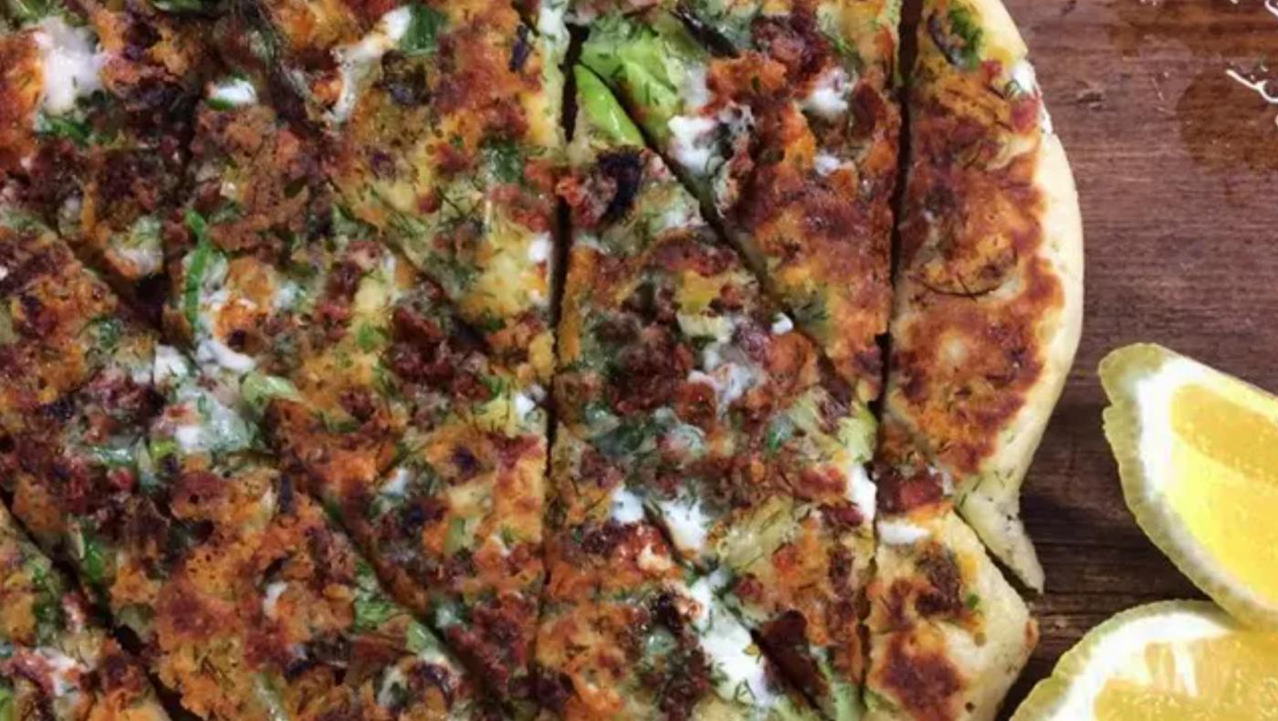 Recipe of Cheese, chorizo and spring onion pancakes by Sam Alvarez