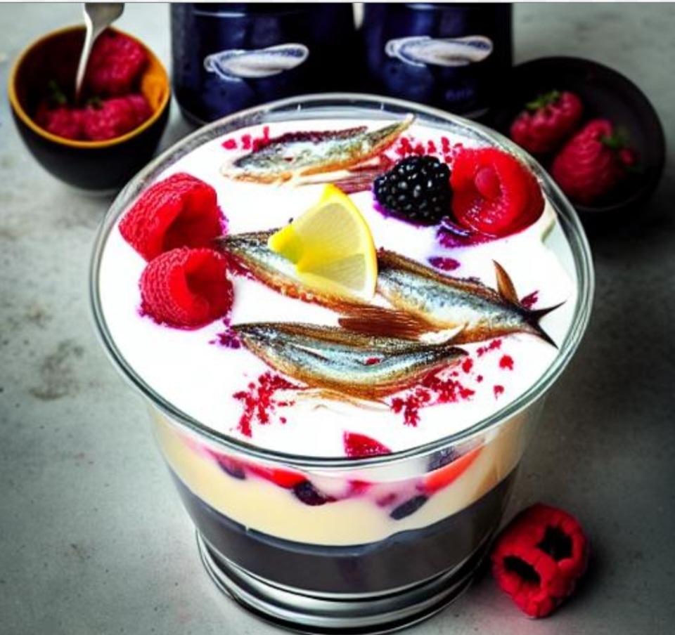 Recipe of Rum and Berry Trifle with Tuna and Whitebait by noontidesaltynsweet