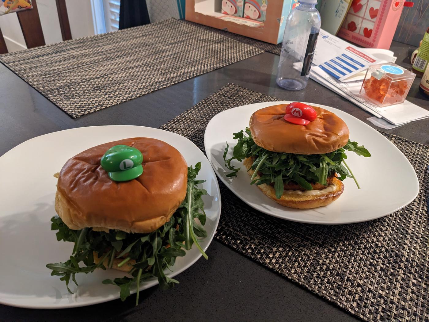 Recipe of Salmon Burger (from premade patty) by gourmet