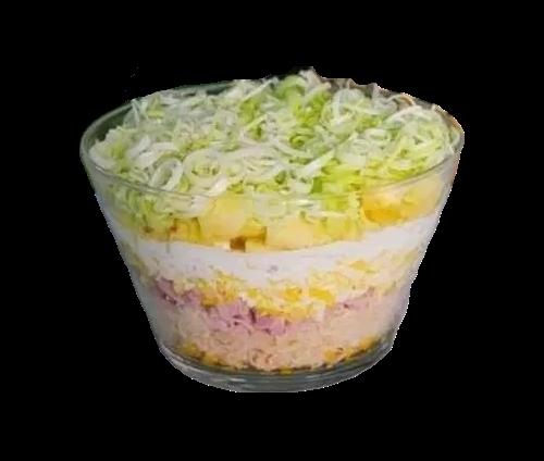 Recipe of Ham-Prei salade in laagjes by Mopsiedemopsels