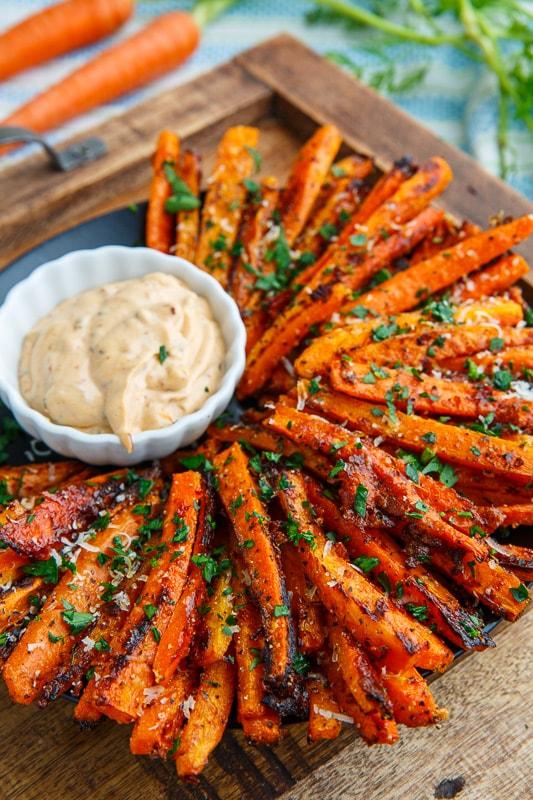 Recipe of Parmesan Roasted Carrot Fries by zhi24