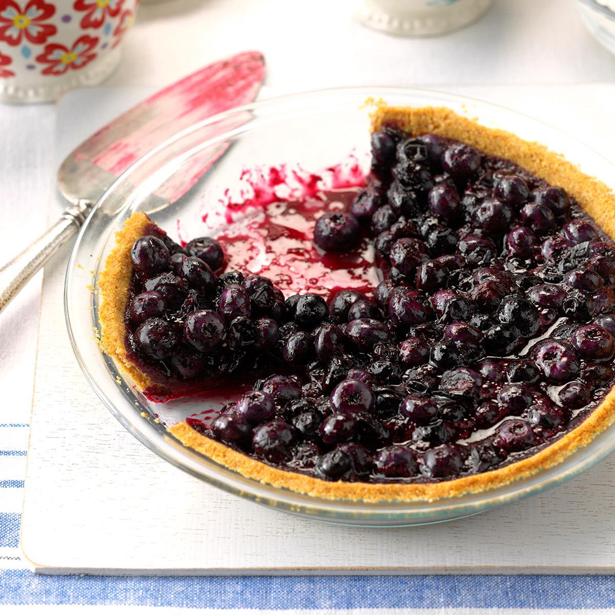 Recipe of Blueberry Pie With Graham Cracker Crust by Taste of Home