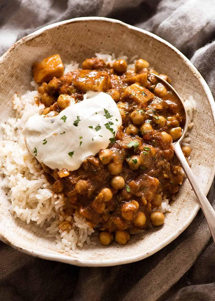 Recipe of Easy Chickpea Curry With Potato (Chana Aloo Curry) saved by jessica
