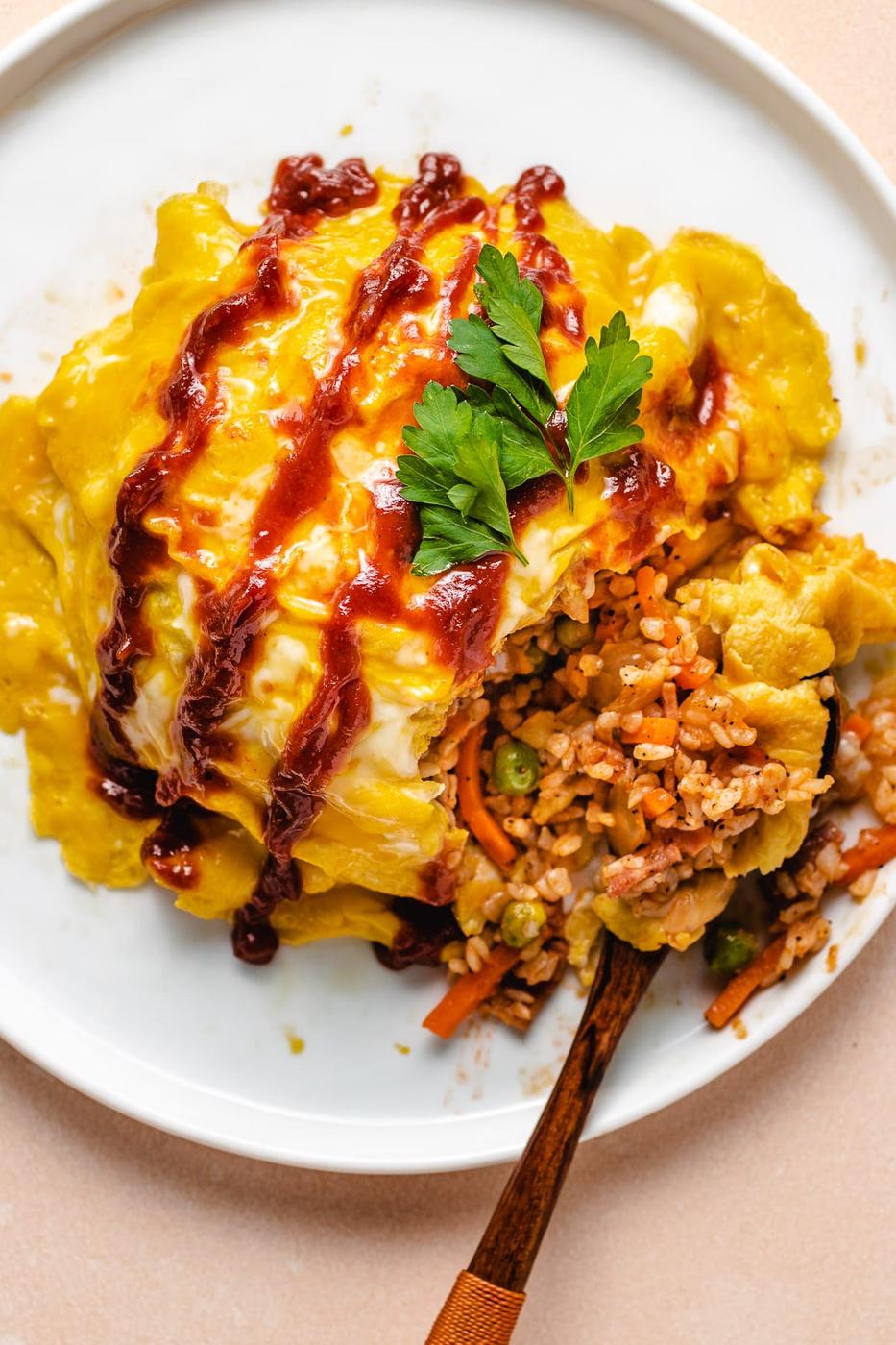 Recipe of Omurice Japanese Omelette Rice by I Heart Umami®