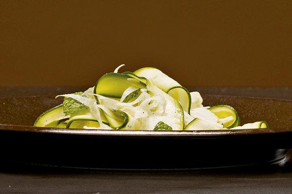 Recipe of Zucchini-and-Fennel Salad With Pecorino and Mint by NYT Cooking